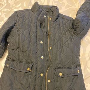 JCrew Quilted Black Jacket - Size S